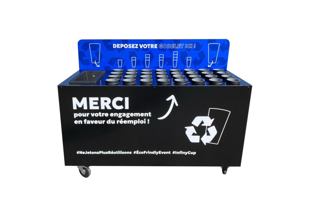Collecteur de gobelets grande capacité