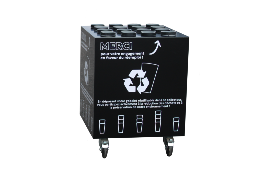 Collecteur de gobelets compact